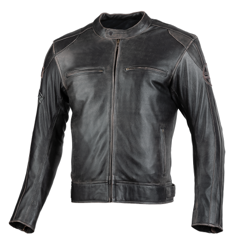Kurtka motocyklowa skórzana SECA AVIATOR II VINTAGE BLACK
